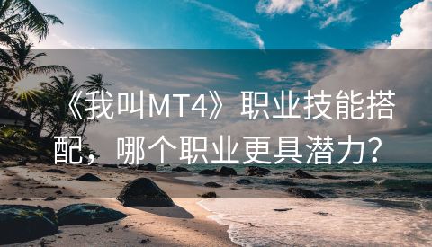 《我叫MT4》职业技能搭配，哪个职业更具潜力？