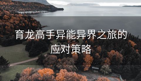 育龙高手异能异界之旅的应对策略