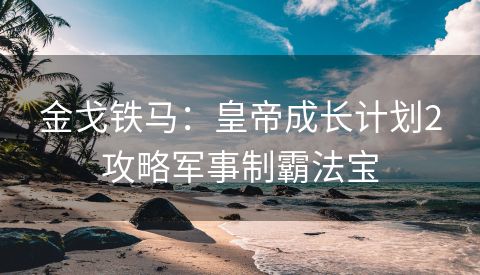 金戈铁马：皇帝成长计划2攻略军事制霸法宝